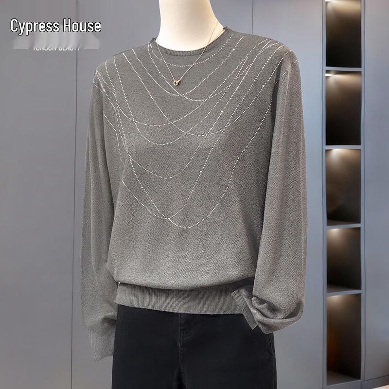 Women s Solid Rhinestone Loose Knit Top One Size
Women s Solid Rhinestone Loose Knit Top One Size