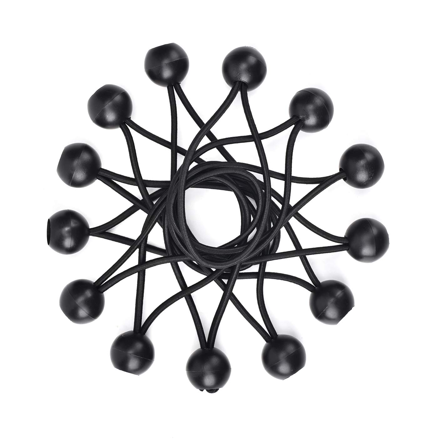 LUCKYBEE 30-Piece Tent and Tarp Ball Bungee Cord Set with Rubber Ball Stoppers, Camping Tie-Down Rope, Tarp Cushion Cord Accessories (Black)
LUCKYBEE 30-Piece Tent and Tarp Ball Bungee Cord Set with Rubber Ball Stoppers, Camping Tie-Down Rope, Tarp Cushion Cord Accessories (Black)