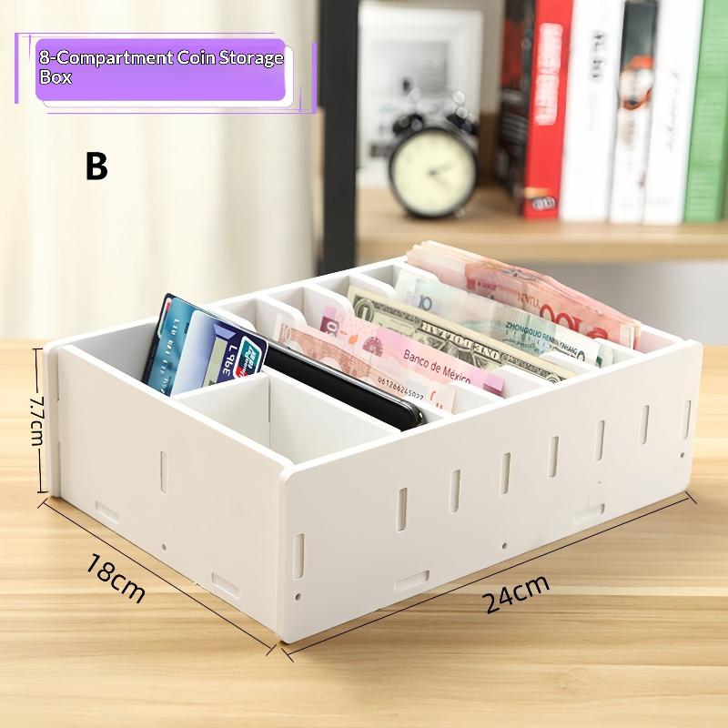 6/8 Grid PVC Organizing Shelf Durable Drawer Cashier Change Box Storage Desktop Desktop Storage Box
6/8 Grid PVC Organizing Shelf Durable Drawer Cashier Change Box Storage Desktop Desktop Storage Box