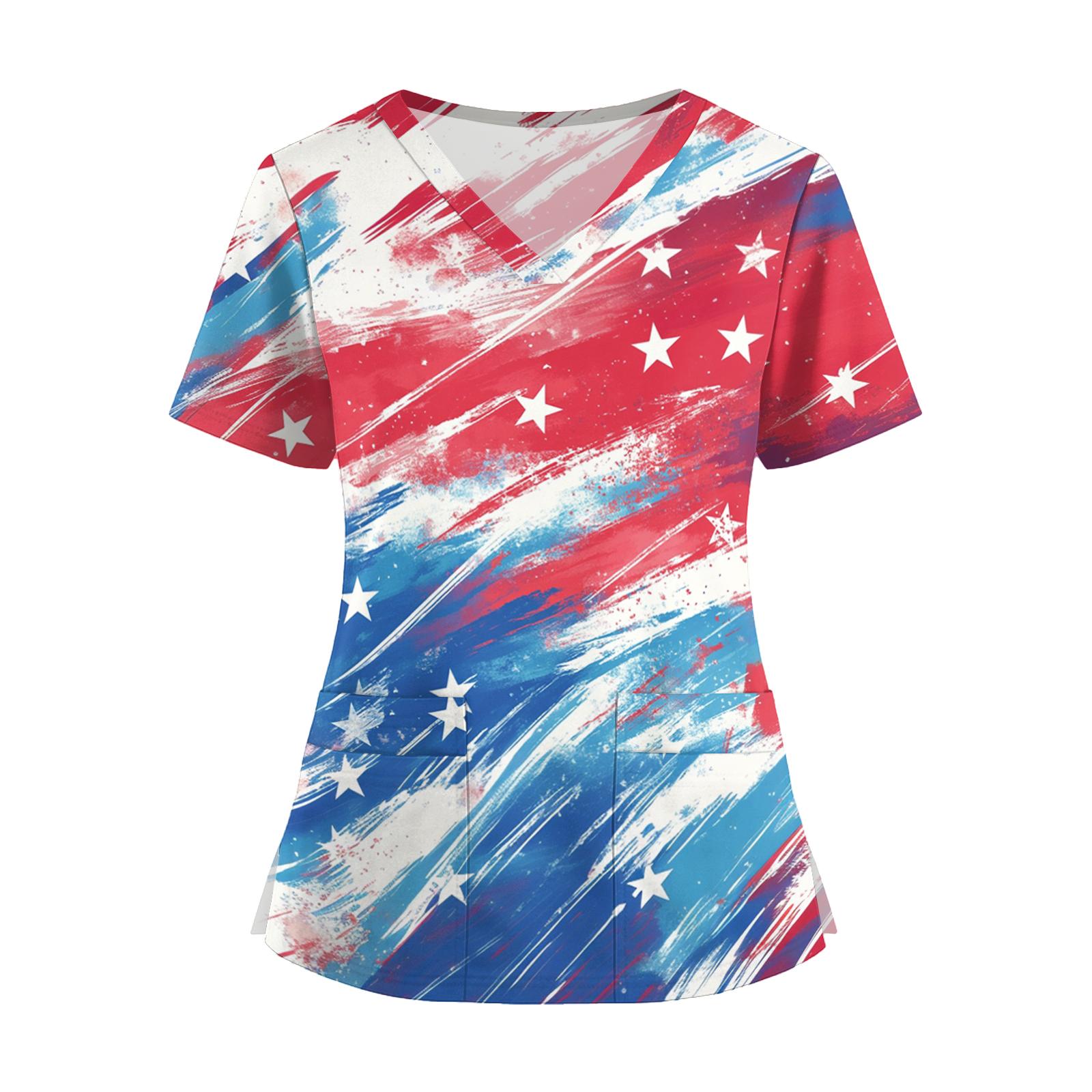 Women’s Short Sleeve V Neck Scrub Top with Star Print Loose Fit Pullover Uniform Shirt for Work Healthcare Professionals L синий
Women’s Short Sleeve V Neck Scrub Top with Star Print Loose Fit Pullover Uniform Shirt for Work Healthcare Professionals L синий