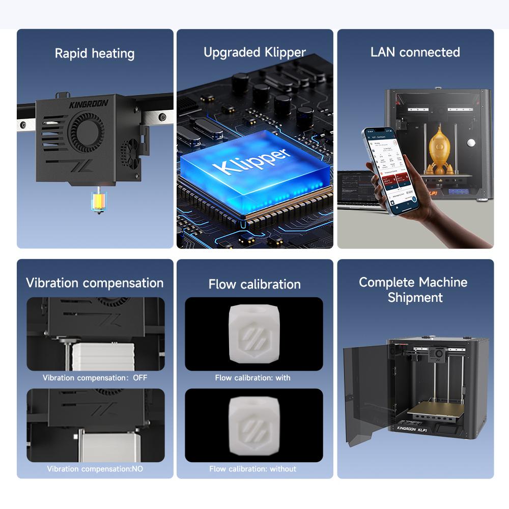 KINGROON KLP1 230 3D-принтер FDM 500 мм быстрая печатная машина с высокой температурой, цельнометаллический
KINGROON KLP1 230 3D-принтер FDM 500 мм быстрая печатная машина с высокой температурой, цельнометаллический