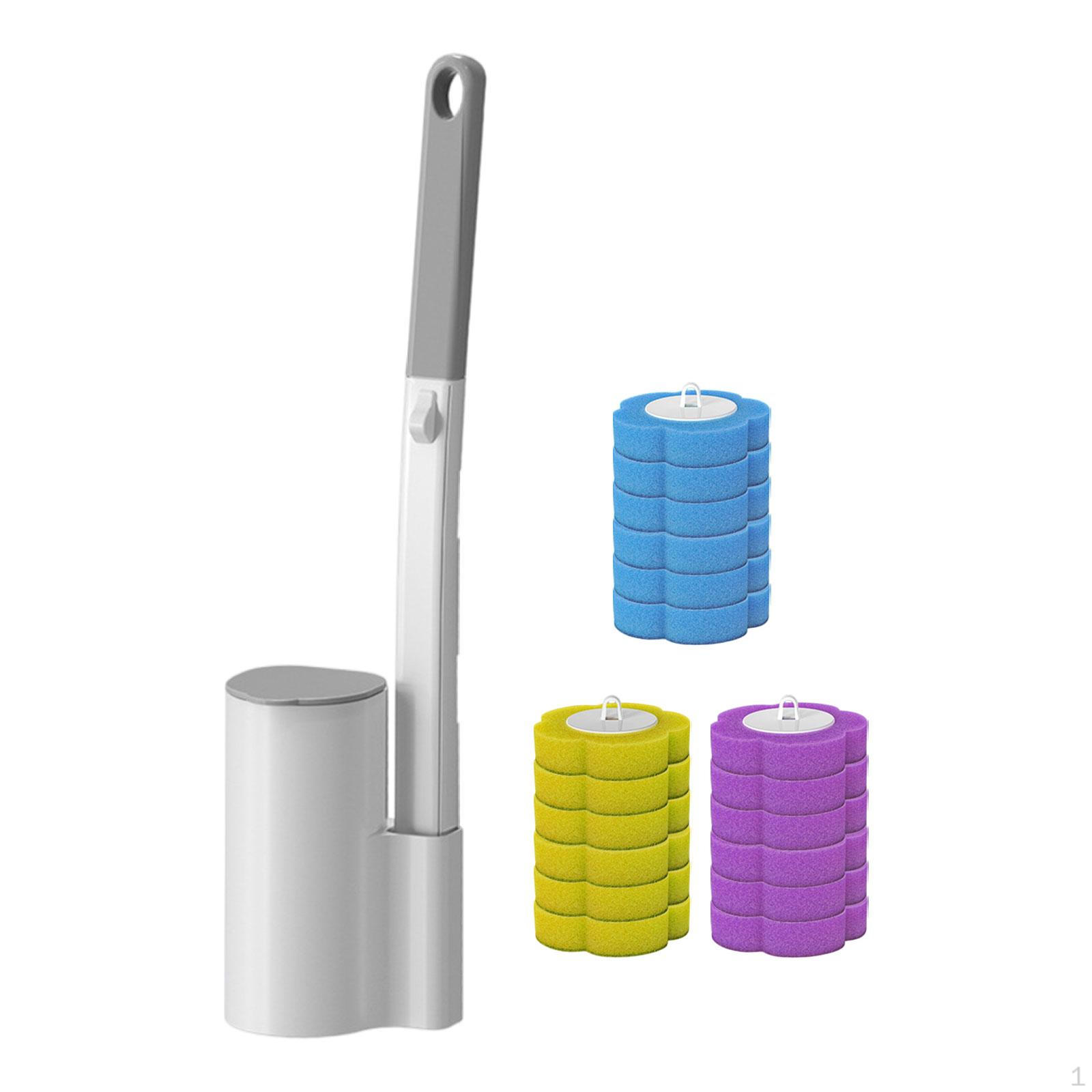 18 Toilet Brushes with Holder, Replacement Heads, Ergonomic Handle, Efficient Cleaning, PP Material, Blue Purple Yellow
18 Toilet Brushes with Holder, Replacement Heads, Ergonomic Handle, Efficient Cleaning, PP Material, Blue Purple Yellow