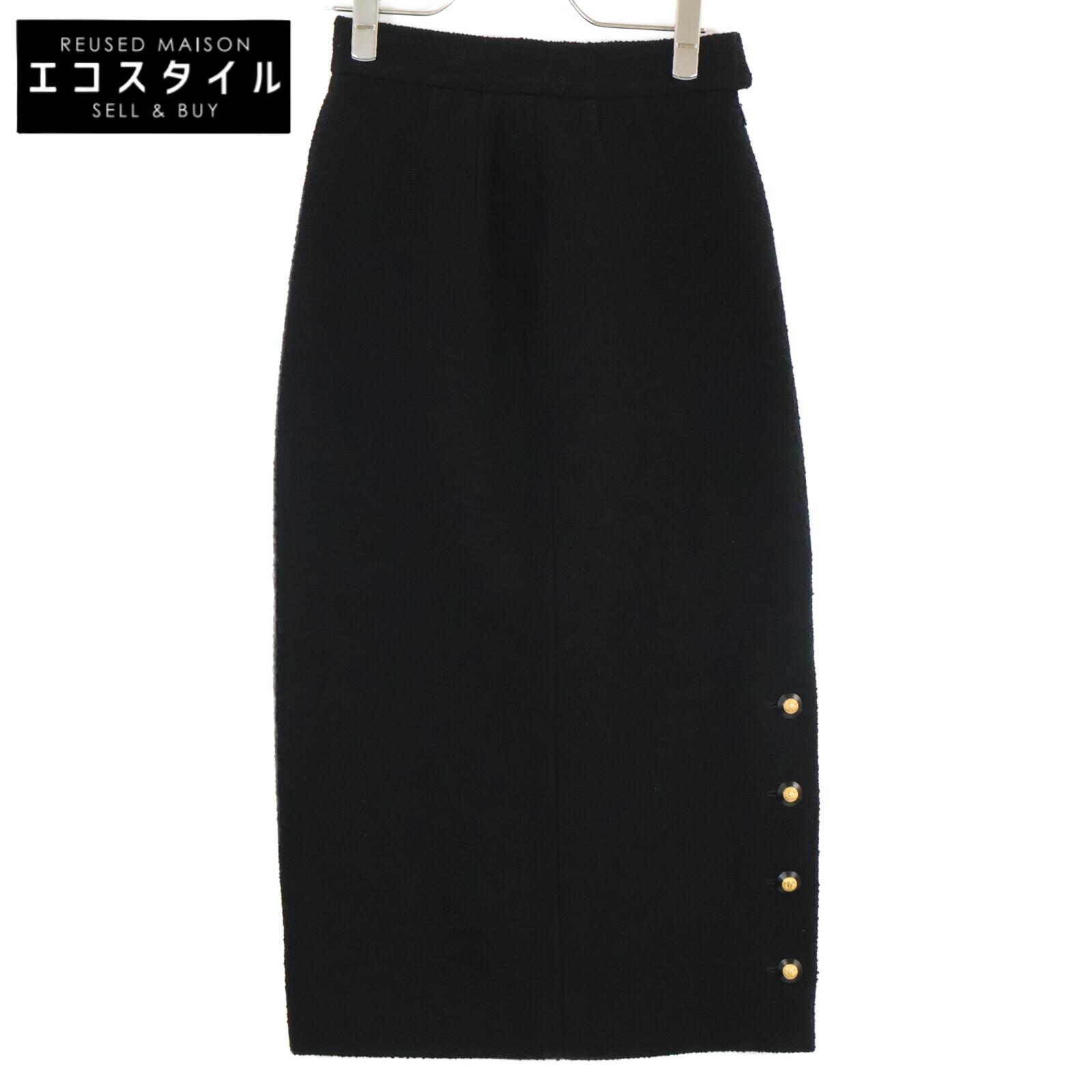 CHANEL 93AW PO2116 Black Wool Tweet CC Logos Tight Long Skirt skirt 36 blackUsed
CHANEL 93AW PO2116 Black Wool Tweet CC Logos Tight Long Skirt skirt 36 blackUsed