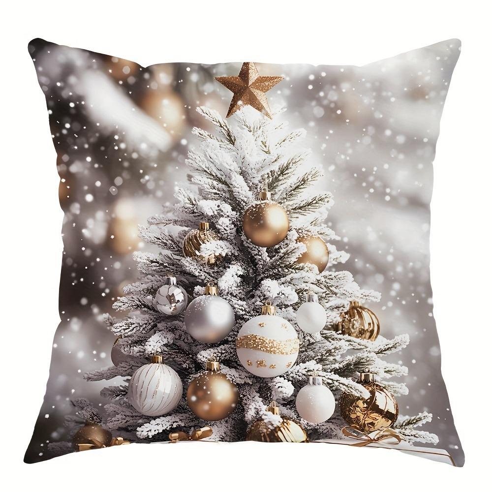 Рождественское украшение наволочка зимняя новогодняя елка цветной шар гирлянда узор подходит для дома комната диван подушка чехол 40x40cm
Рождественское украшение наволочка зимняя новогодняя елка цветной шар гирлянда узор подходит для дома комната диван подушка чехол 40x40cm