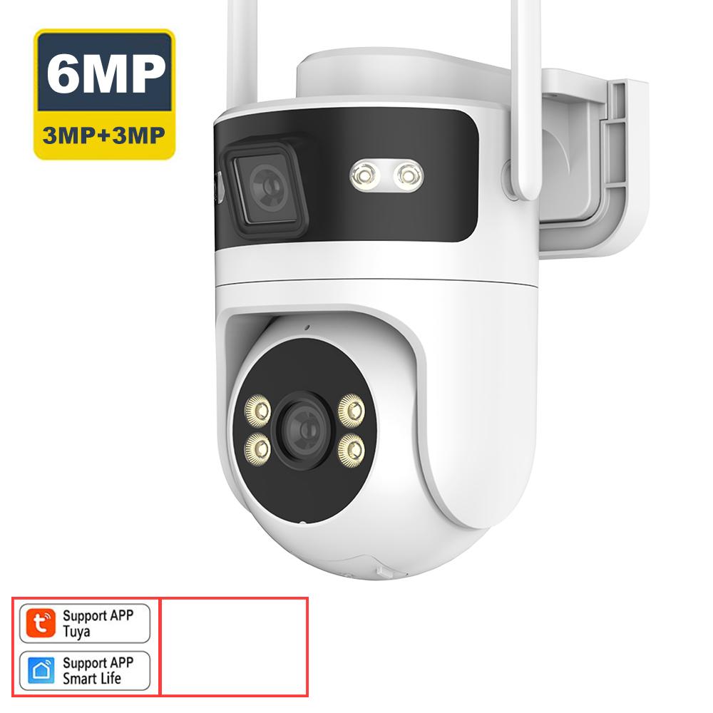 Tuya Binocular Camera 6MP HD Outdoor PTZ Security WiFi Cameras Motion Tracking Dual Screens Video Surveillance Google Home Alexa AU Plug білий
Tuya Binocular Camera 6MP HD Outdoor PTZ Security WiFi Cameras Motion Tracking Dual Screens Video Surveillance Google Home Alexa AU Plug білий