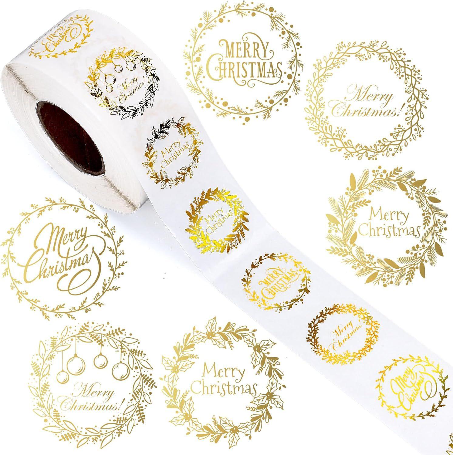 500pcs Stickers Transparent Christmas Sticker Roll Gold Foil Wreath Sealed Sticker Tag Decal Envelope Invitation Card Decoration
500pcs Stickers Transparent Christmas Sticker Roll Gold Foil Wreath Sealed Sticker Tag Decal Envelope Invitation Card Decoration