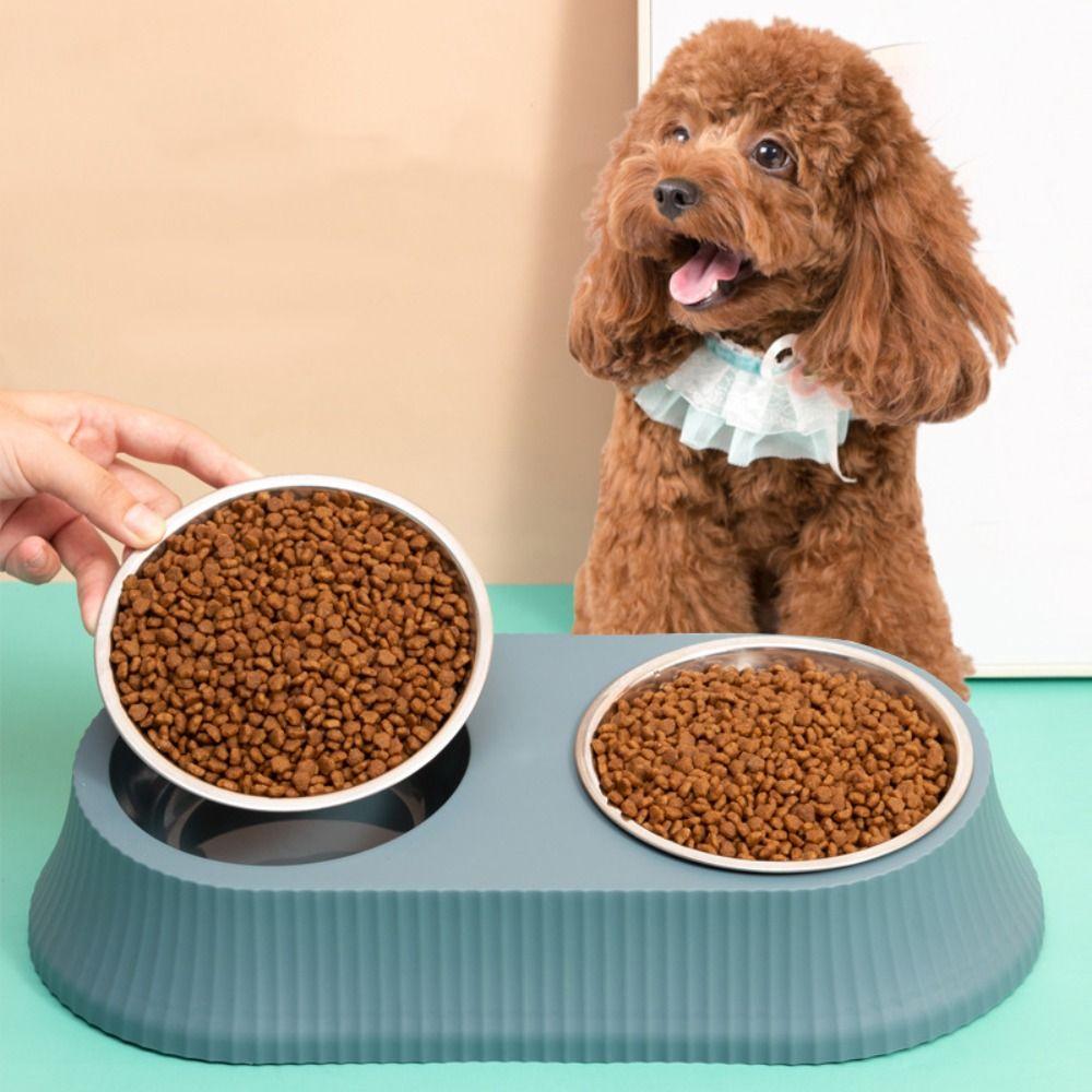 Anti-Slip Pet Feeding Double Bowls Stainless Steel Dog Feeder Dispenser Pet Food Basin Water Style 5
Anti-Slip Pet Feeding Double Bowls Stainless Steel Dog Feeder Dispenser Pet Food Basin Water Style 5