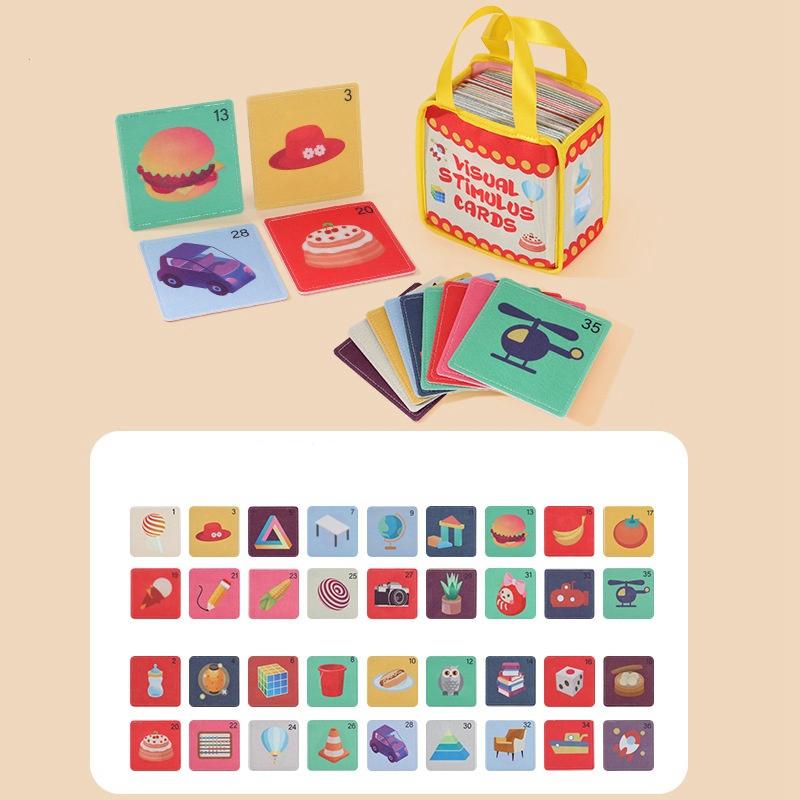 Montessori High-Contrast Visual Stimulus Cards Set Black & White & Vivid Pattern Shiny Cards With Portable Bag Newborn Present Set
Montessori High-Contrast Visual Stimulus Cards Set Black & White & Vivid Pattern Shiny Cards With Portable Bag Newborn Present Set