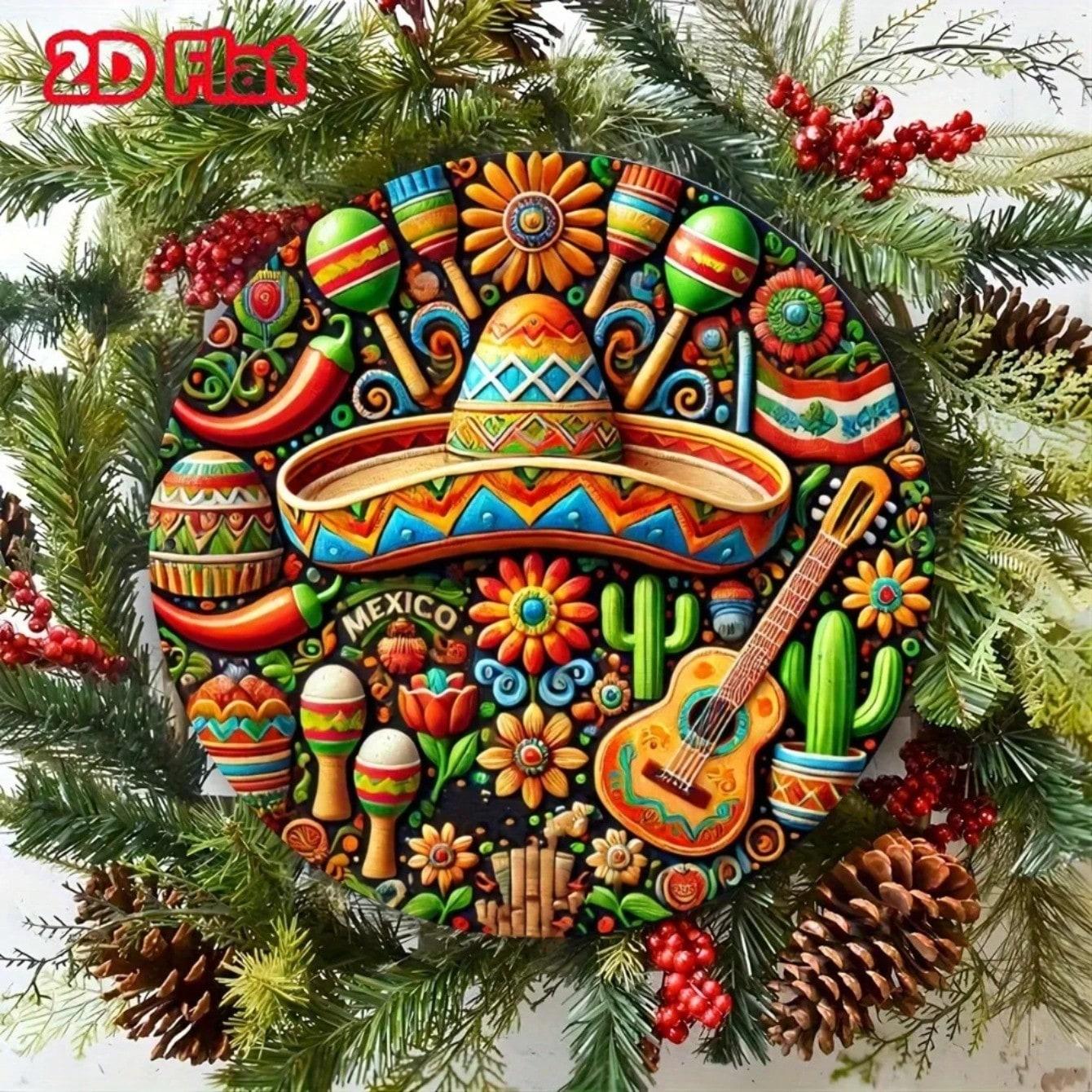 Vintage Tin Metal Sign Cactus Sombrero Retro Decor Wall Art TYA13000-20x20cm різнокольоровий
Vintage Tin Metal Sign Cactus Sombrero Retro Decor Wall Art TYA13000-20x20cm різнокольоровий