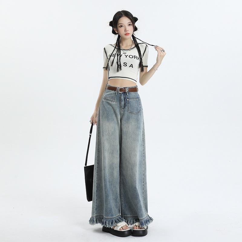 Women s High-Waisted Frayed Retro Wide-Leg Jeans - New Petite Style for Autumn/Winter 2025 Large
Women s High-Waisted Frayed Retro Wide-Leg Jeans - New Petite Style for Autumn/Winter 2025 Large
