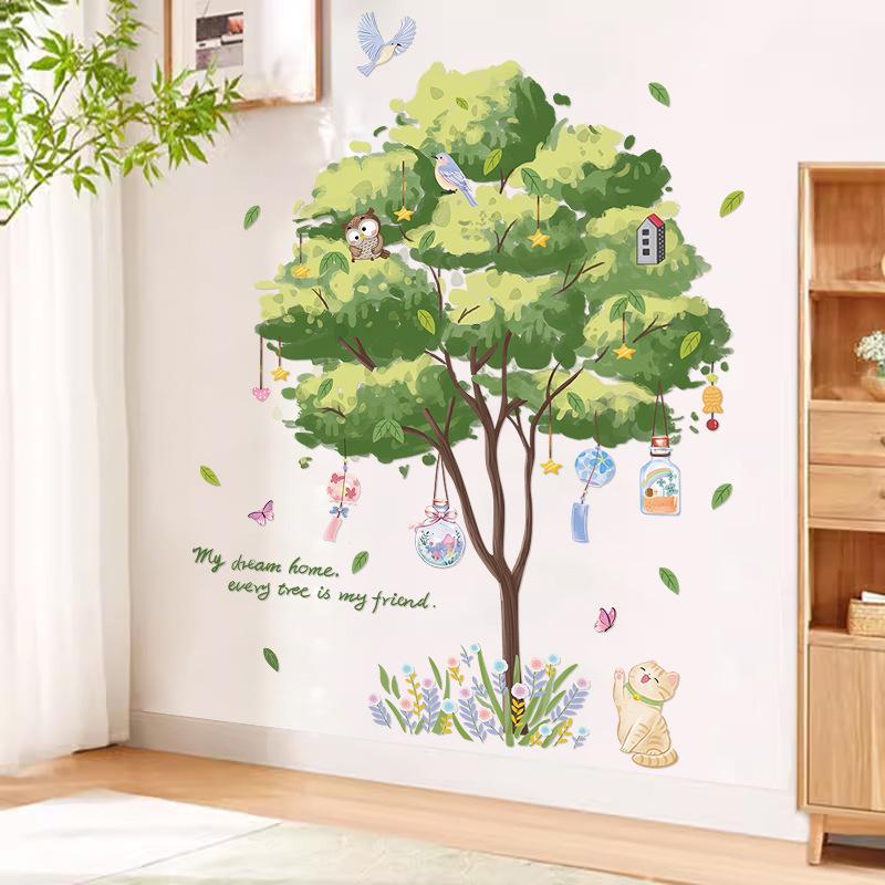Simple and cute wall stickers for children s room decoration bedroom self-adhesive warm creative green plant stickers can be removed 60*90
Simple and cute wall stickers for children s room decoration bedroom self-adhesive warm creative green plant stickers can be removed 60*90