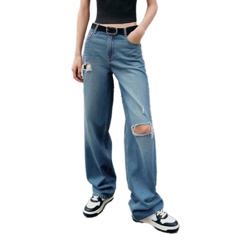 MO&Co. Loose Straight Leg Distressed Jeans XL 29
MO&Co. Loose Straight Leg Distressed Jeans XL 29