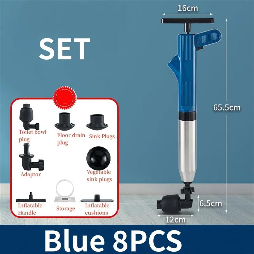 1 Set Pipeline Cleaning Tool Toilet Plunger Dredger Pneumatic Household High-pressure Device for Bathroom Kitchen Sink Drain синій
1 Set Pipeline Cleaning Tool Toilet Plunger Dredger Pneumatic Household High-pressure Device for Bathroom Kitchen Sink Drain синій