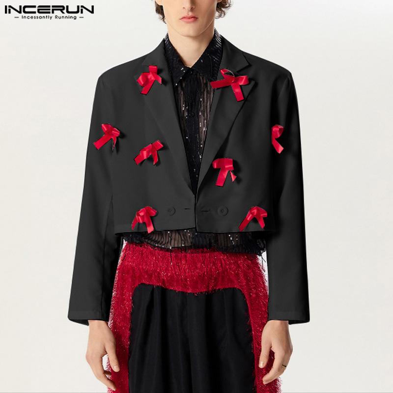 INCERUN Мужской пиджак с лацканами, короткий укороченный пиджак с длинным рукавом и бантом 4XL серый
INCERUN Мужской пиджак с лацканами, короткий укороченный пиджак с длинным рукавом и бантом 4XL серый