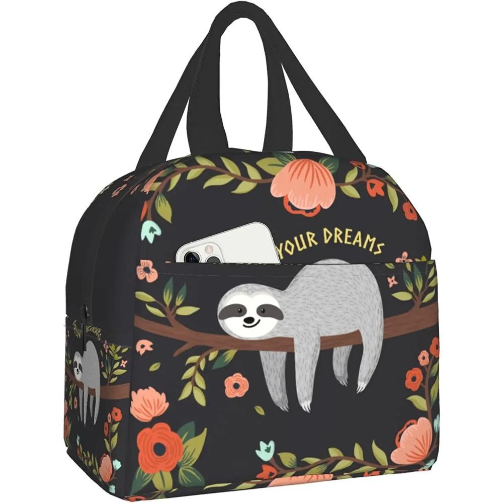 Сумка для ланча Sloth Follow Your Dreams Изолированная коробка для ланча Sloth для женщин Многоразовые сумки-холодильники Teto для работы, школы, пикника 22x20x13CM бежевый
Сумка для ланча Sloth Follow Your Dreams Изолированная коробка для ланча Sloth для женщин Многоразовые сумки-холодильники Teto для работы, школы, пикника 22x20x13CM бежевый