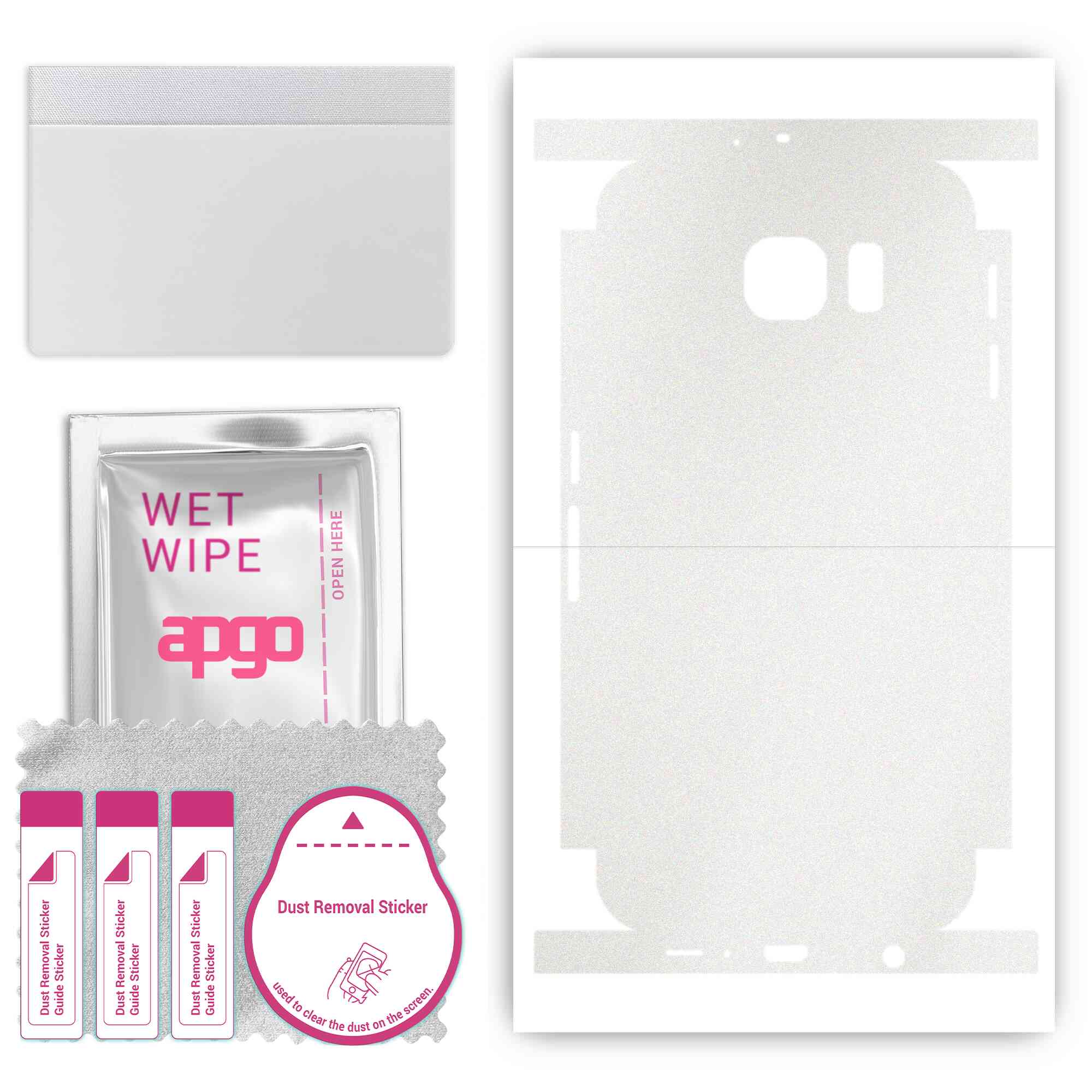 apgo Protective Skin Sticker for the back+sides compatible with Samsung Galaxy S6 G920, Full Wrap Film, Foil, Vinyl - Pattern Matte Transparent
apgo Protective Skin Sticker for the back+sides compatible with Samsung Galaxy S6 G920, Full Wrap Film, Foil, Vinyl - Pattern Matte Transparent