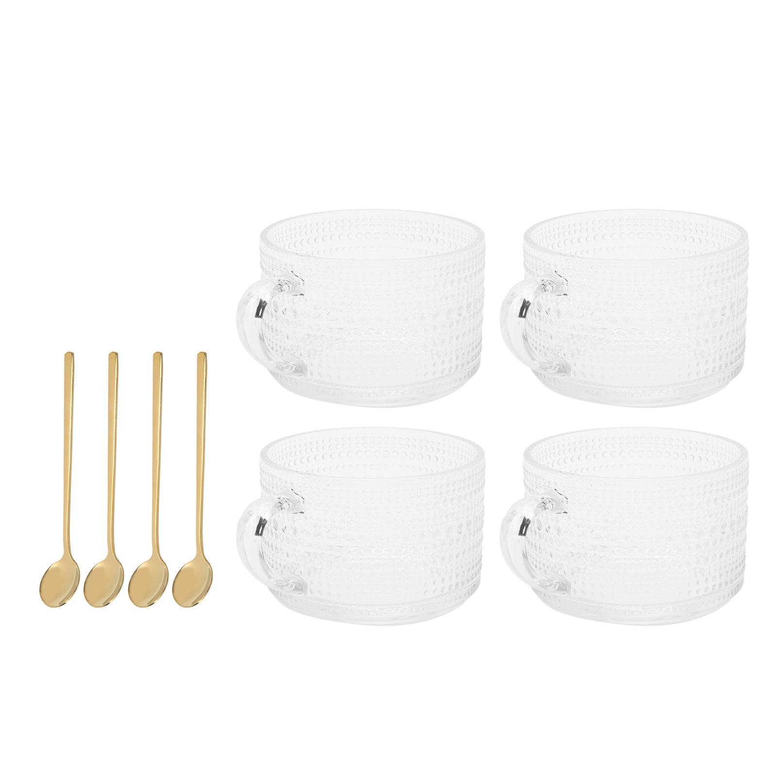 4 шт. Стеклянная чашка Североевропейский стиль Рельеф Кружка для завтрака Ретро ручка Прозрачная Вода Молоко Латте Чайная чашка 4 шт. Волна L
4 шт. Стеклянная чашка Североевропейский стиль Рельеф Кружка для завтрака Ретро ручка Прозрачная Вода Молоко Латте Чайная чашка 4 шт. Волна L