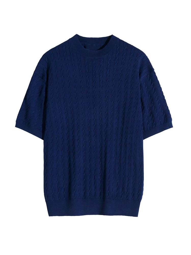 Men s Loose Fit Summer Cable Knit Crew Neck Short Sleeve T-shirt XXXL синій
Men s Loose Fit Summer Cable Knit Crew Neck Short Sleeve T-shirt XXXL синій