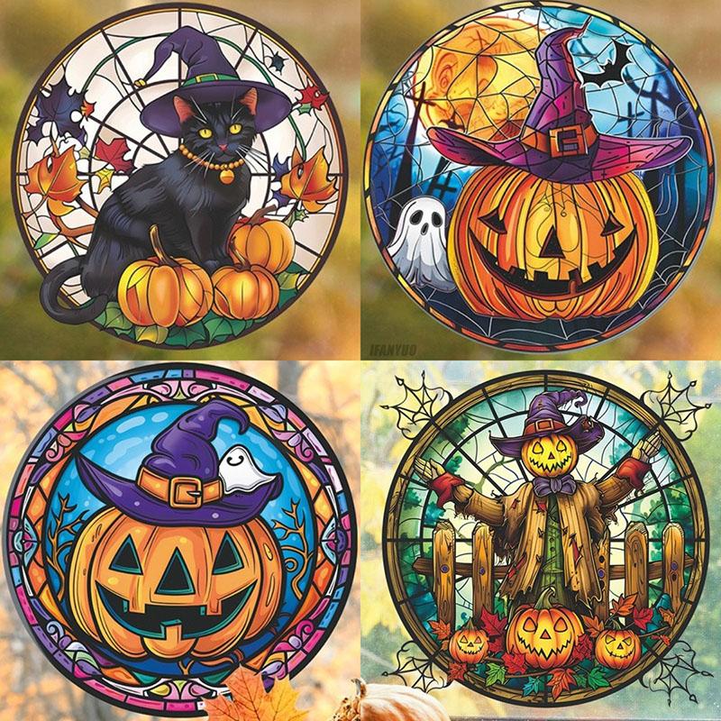Хэллоуин Ретро Красочные Витражи Электростатические Наклейки Съемные Противоударные Черные Кошки Тыквенные Декоративные Пленки
Хэллоуин Ретро Красочные Витражи Электростатические Наклейки Съемные Противоударные Черные Кошки Тыквенные Декоративные Пленки