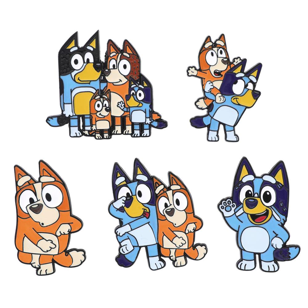 5pcs/Set Bluey & Bingo Anime Dog Enamel Pins Set for Women Girls - Fashionable Clothes & School Bag Badges Decorative Brooches C
5pcs/Set Bluey & Bingo Anime Dog Enamel Pins Set for Women Girls - Fashionable Clothes & School Bag Badges Decorative Brooches C