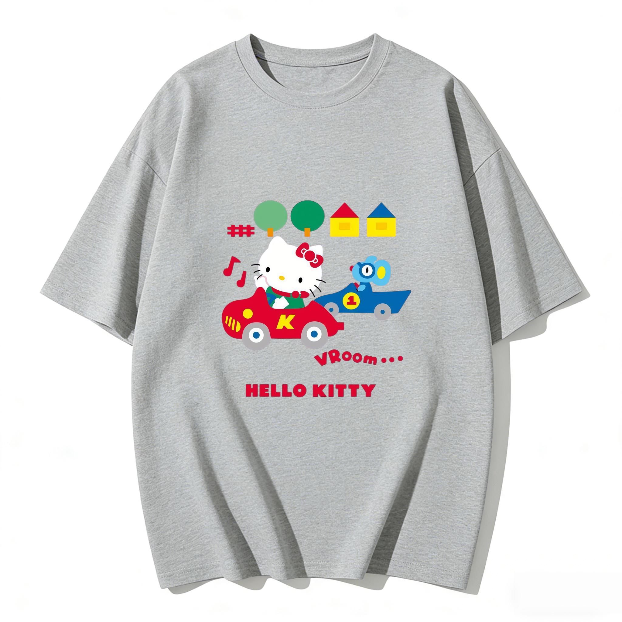 2026 Summer Hello Kitty Cartoon Printed Short Sleeve Pure Cotton Tshirts Womens Family Matching Outfits Classic Versatile Y2k S
2026 Summer Hello Kitty Cartoon Printed Short Sleeve Pure Cotton Tshirts Womens Family Matching Outfits Classic Versatile Y2k S