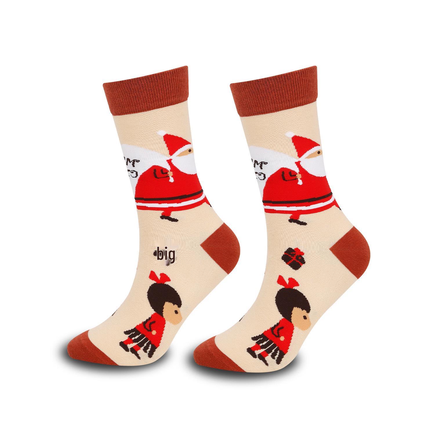 Trendy Mid-Calf Christmas Socks: Santa Claus & Reindeer Design for Autumn/Winter One Size
Trendy Mid-Calf Christmas Socks: Santa Claus & Reindeer Design for Autumn/Winter One Size