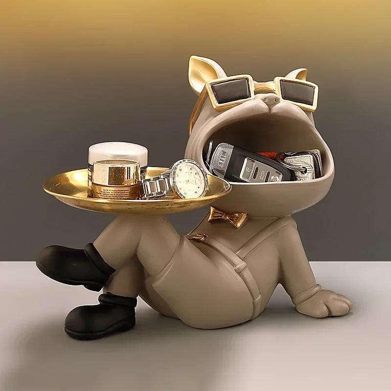 Resin Dog Statue Living Room Decor Dog Sculpture Table Tray Ornaments French Bulldog Figurine for Home Interior Desk Decoration
Resin Dog Statue Living Room Decor Dog Sculpture Table Tray Ornaments French Bulldog Figurine for Home Interior Desk Decoration