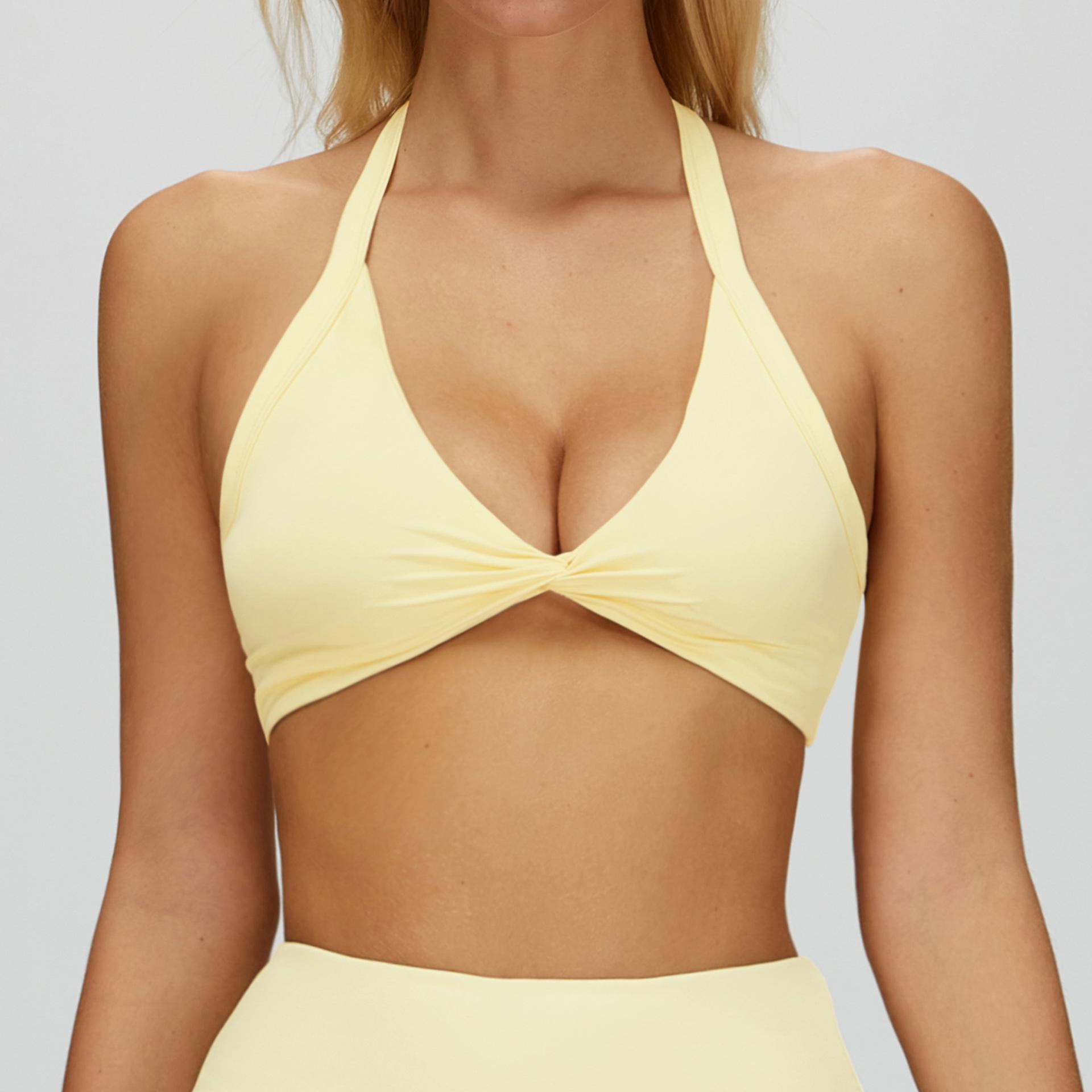 Cross-back Halter Yoga Bra, Elegant & Fashionable Nude Feel, Tight-Fitting Sports Bra for Running & Fitness Extra Large
Cross-back Halter Yoga Bra, Elegant & Fashionable Nude Feel, Tight-Fitting Sports Bra for Running & Fitness Extra Large