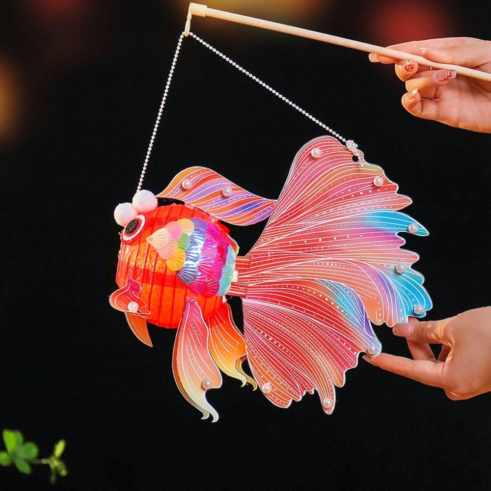 Glowing DIY Goldfish Lantern Hanging Carp Fish Lantern Cute Mid-Autumn Glow Lantern Party
Glowing DIY Goldfish Lantern Hanging Carp Fish Lantern Cute Mid-Autumn Glow Lantern Party