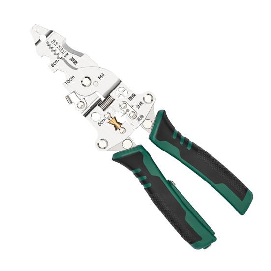 Многофункциональный стриппер для проводов, тестер электричества, складные клещи для снятия изоляции, кримпер, кусачки, эргономичная рукоятка, портативный, для электриков, для резки кабеля зелёный
Многофункциональный стриппер для проводов, тестер электричества, складные клещи для снятия изоляции, кримпер, кусачки, эргономичная рукоятка, портативный, для электриков, для резки кабеля зелёный
