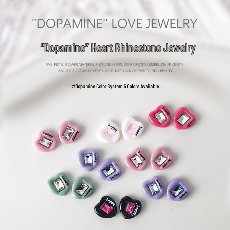 Dopamine Heart Rectangle Nail Art Jewelry, 5pcs Resin Rhinestone Flatback, Colorful Nail Accessories
Dopamine Heart Rectangle Nail Art Jewelry, 5pcs Resin Rhinestone Flatback, Colorful Nail Accessories
