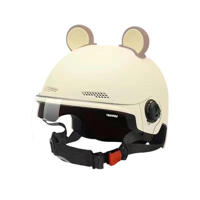 All-Season Electric Scooter Half Helmet with Beige Sun Visor & Brown Bear Ears бежевый
All-Season Electric Scooter Half Helmet with Beige Sun Visor & Brown Bear Ears бежевый