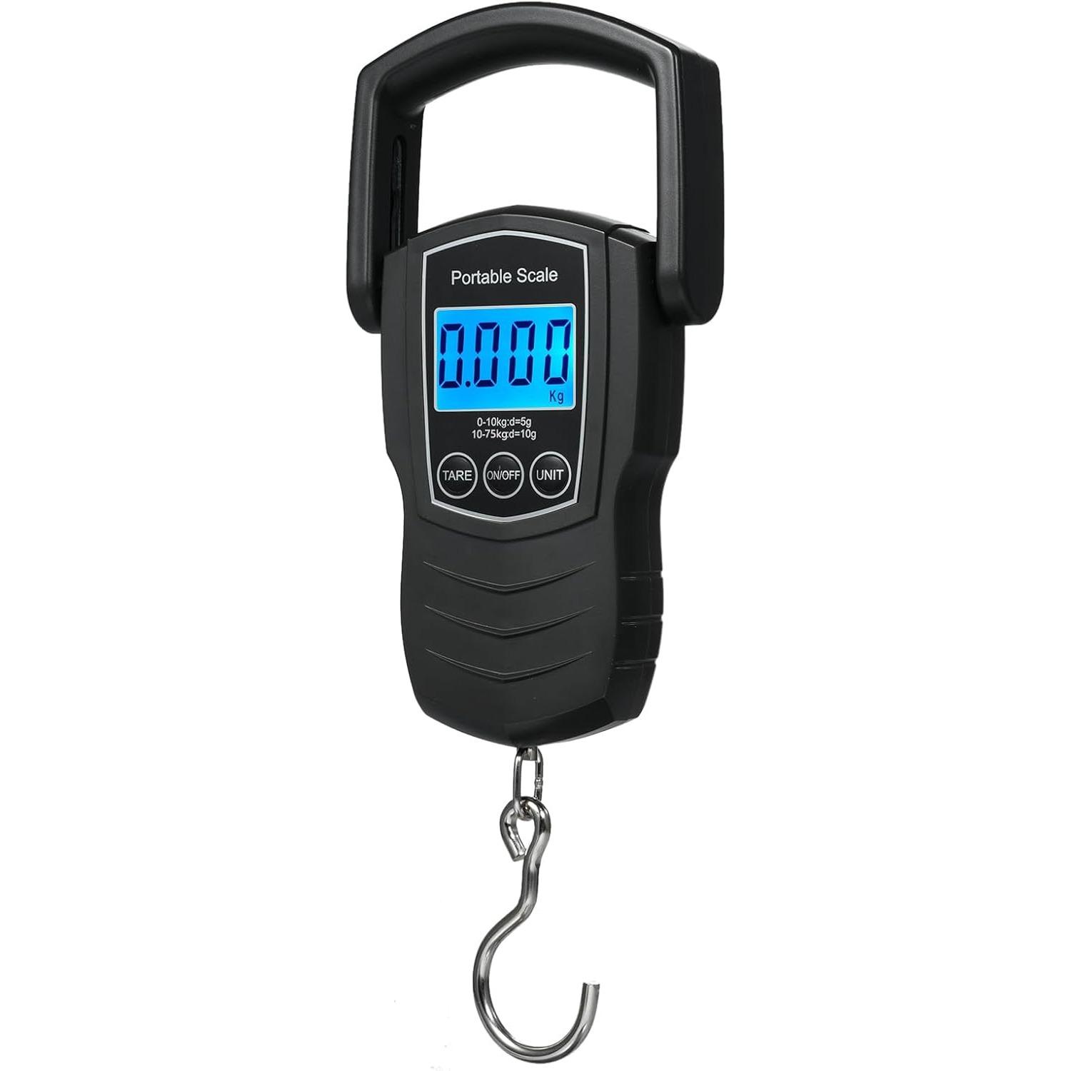 75Kg/165Lb Digital Luggage Scale for Travel Fishing Scale with 1.5M Measuring Tape Suitcase Scale Can Kg/Lb/Jin/Oz 4 Units Switched Luggage Weight чорний
75Kg/165Lb Digital Luggage Scale for Travel Fishing Scale with 1.5M Measuring Tape Suitcase Scale Can Kg/Lb/Jin/Oz 4 Units Switched Luggage Weight чорний