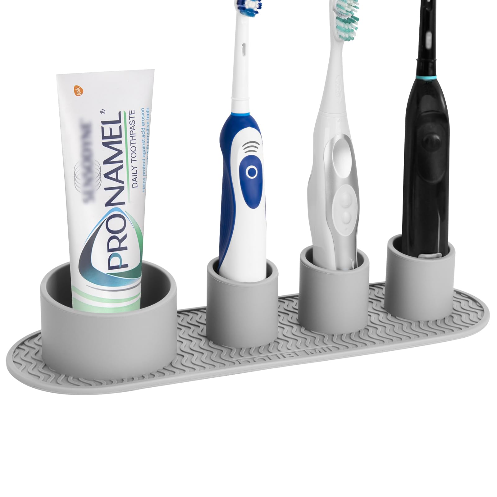 Linkidea Electric Toothbrush Holder Silicone Toothbrush Stand Countertop 4 Slot Electric Toothbrush Holder Organizer Compatible with Pro 100 Spinbrush
Linkidea Electric Toothbrush Holder Silicone Toothbrush Stand Countertop 4 Slot Electric Toothbrush Holder Organizer Compatible with Pro 100 Spinbrush