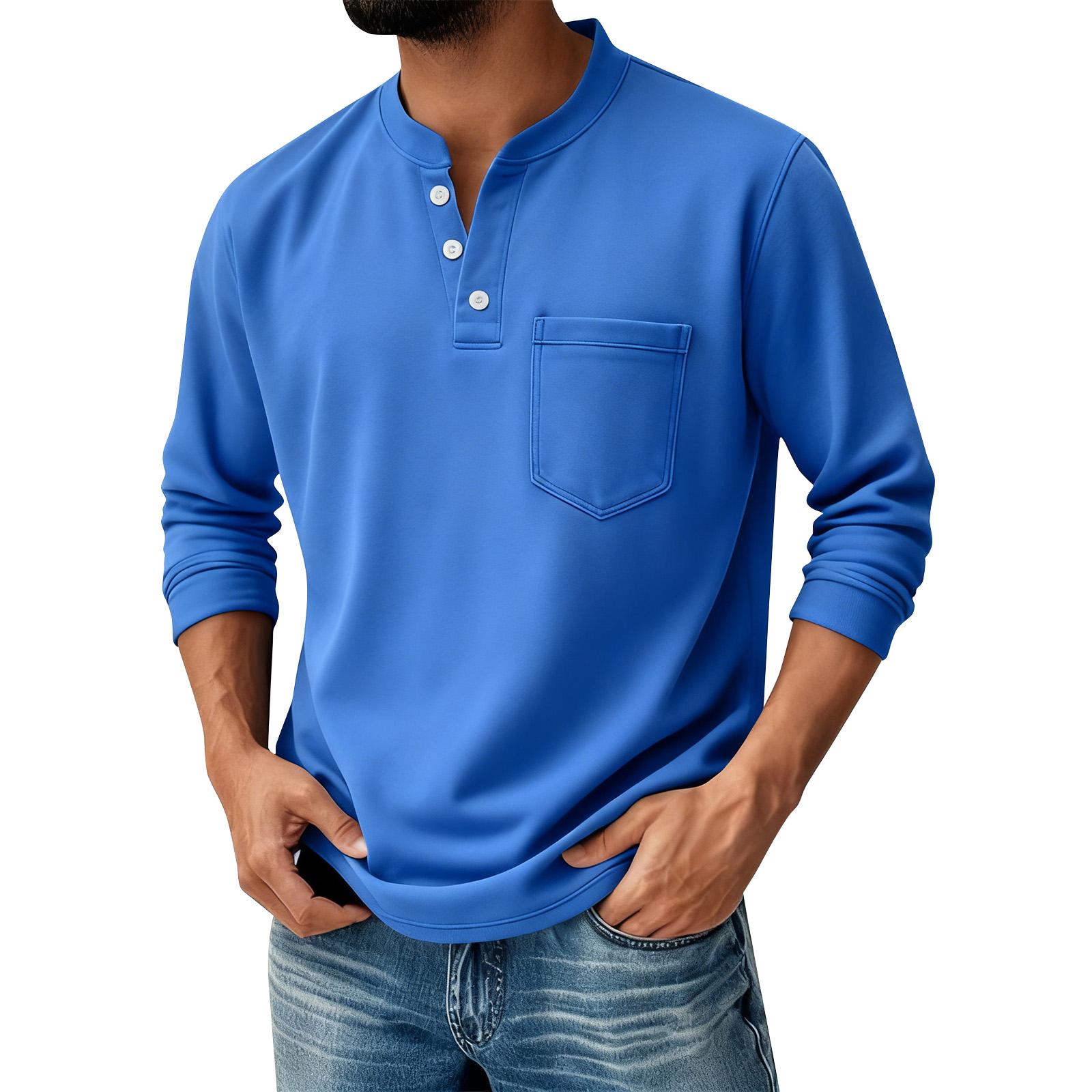 Men s Color Button Lapel Pocket Long Sleeve Top Men s Casual Fashion Long Sleeve Top XL
Men s Color Button Lapel Pocket Long Sleeve Top Men s Casual Fashion Long Sleeve Top XL