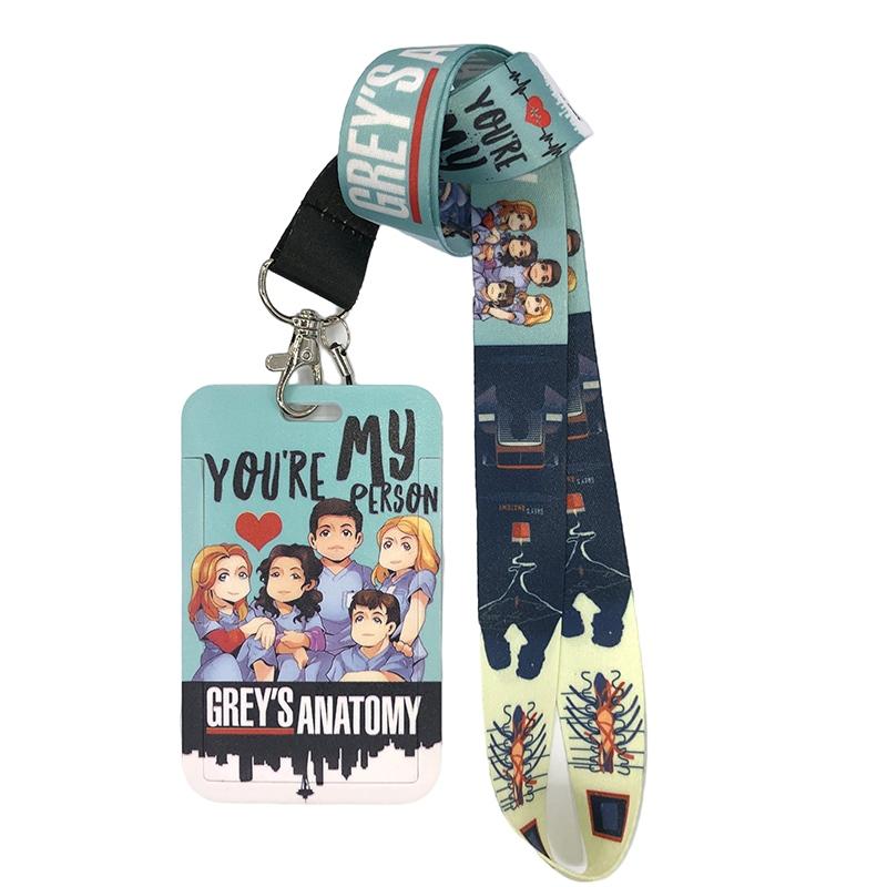 Grey s Anatomy Cartoon Credential Holder Keychains Neck Lanyard For Pass Card Anime Credit Card Holder Keychain Straps Wholesale світло-сірого кольору
Grey s Anatomy Cartoon Credential Holder Keychains Neck Lanyard For Pass Card Anime Credit Card Holder Keychain Straps Wholesale світло-сірого кольору