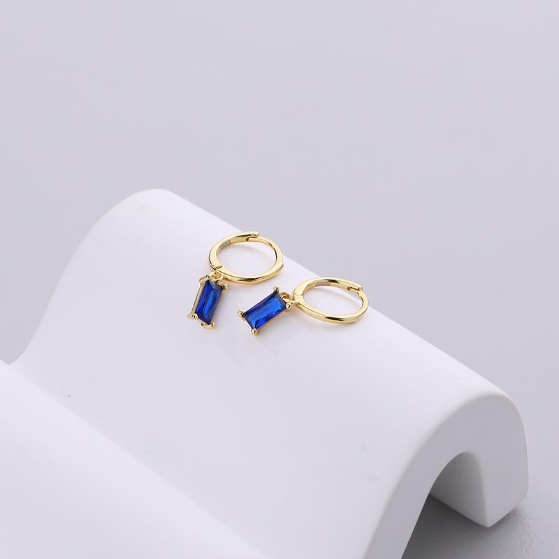 925 Sterling Silver Multicolor Geometric Square Zircon Stud Earrings for Women Fashion Simple Jewelry Accessories
925 Sterling Silver Multicolor Geometric Square Zircon Stud Earrings for Women Fashion Simple Jewelry Accessories
