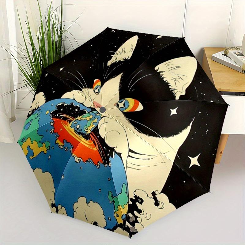 1pc Cat in the Universe Pattern Beautiful Looking Automatic Folding Umbrella, 3 Folding, 8 Pole Frame Design, Durable and Suitable for Trave
1pc Cat in the Universe Pattern Beautiful Looking Automatic Folding Umbrella, 3 Folding, 8 Pole Frame Design, Durable and Suitable for Trave