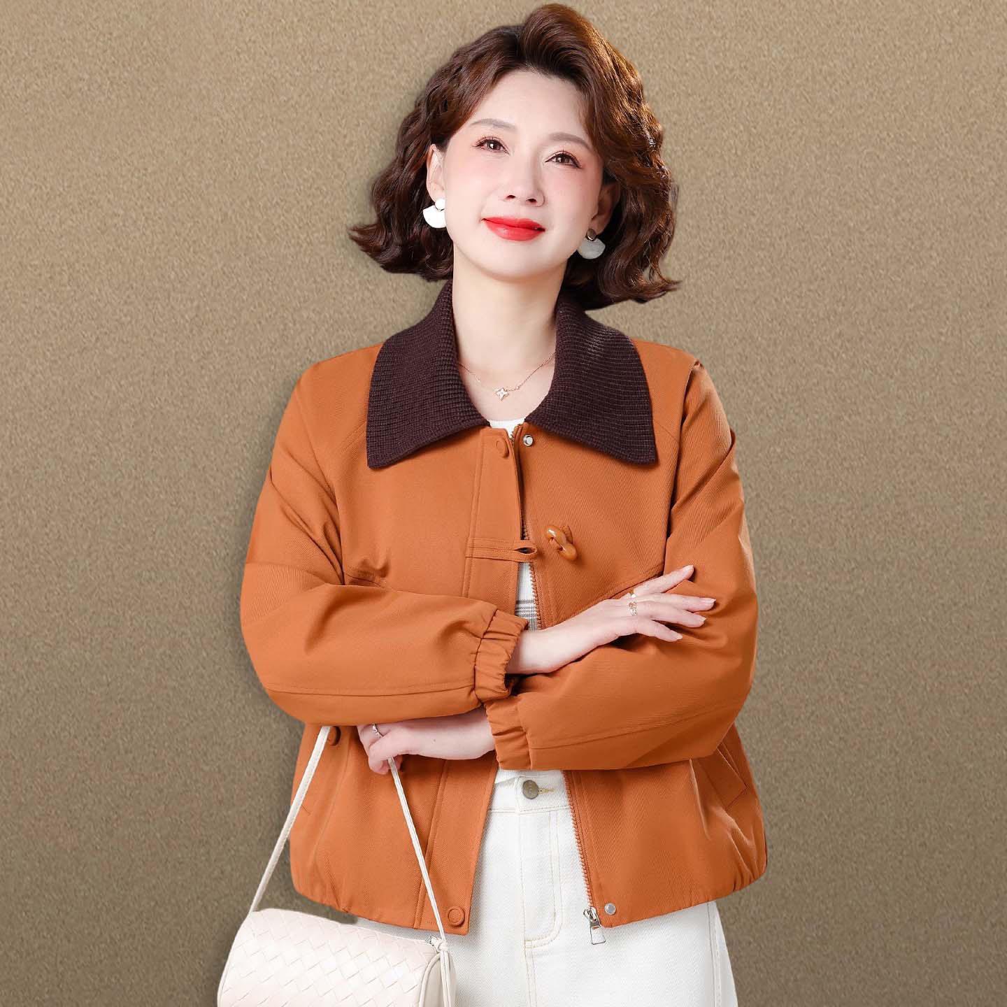 Stylish Spring Color Block Horn Button Lapel Coat for Middle-aged and Elderly Women 4XL (150-165 lbs)
Stylish Spring Color Block Horn Button Lapel Coat for Middle-aged and Elderly Women 4XL (150-165 lbs)