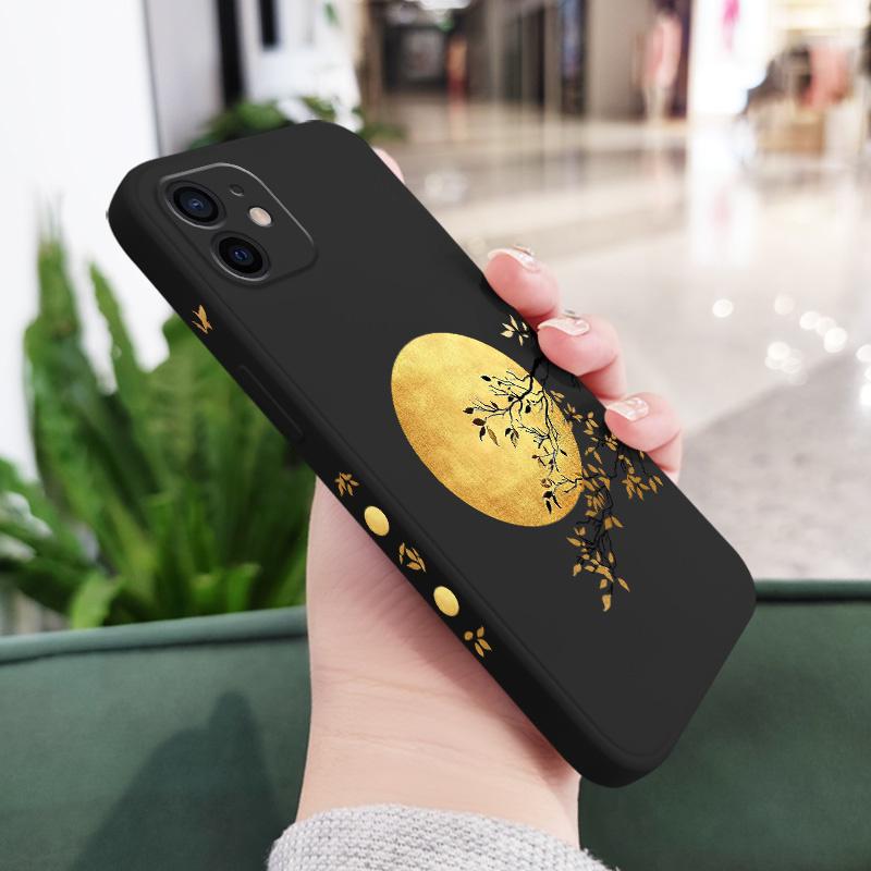 Gilded Moon Phone Case For iPhone 12 11 X XR XS 8 7 SE2 Pro Max Plus Mini Liquid Silicone Soft Cover iPhone 8(7 SE2) чорний
Gilded Moon Phone Case For iPhone 12 11 X XR XS 8 7 SE2 Pro Max Plus Mini Liquid Silicone Soft Cover iPhone 8(7 SE2) чорний