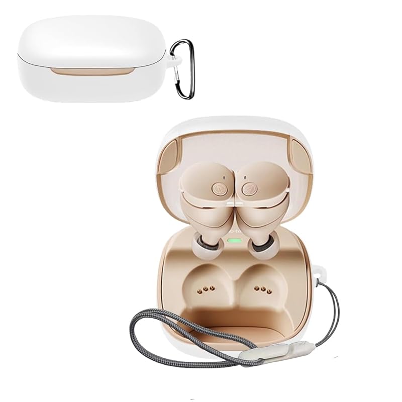For audio technica ATH-CKS50TW case Soft silica gel sports cool design shock absorption waterproof dustproof lightweight Equipped with a hook to
For audio technica ATH-CKS50TW case Soft silica gel sports cool design shock absorption waterproof dustproof lightweight Equipped with a hook to
