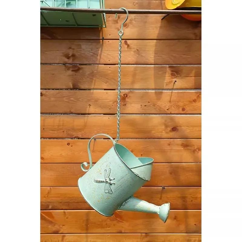 Green Iron Chain Water Kettle Shape Hanging Basket Flower Pots Home Furnishing Garden Balcony Vases Metal Hanging Decoration зелений
Green Iron Chain Water Kettle Shape Hanging Basket Flower Pots Home Furnishing Garden Balcony Vases Metal Hanging Decoration зелений