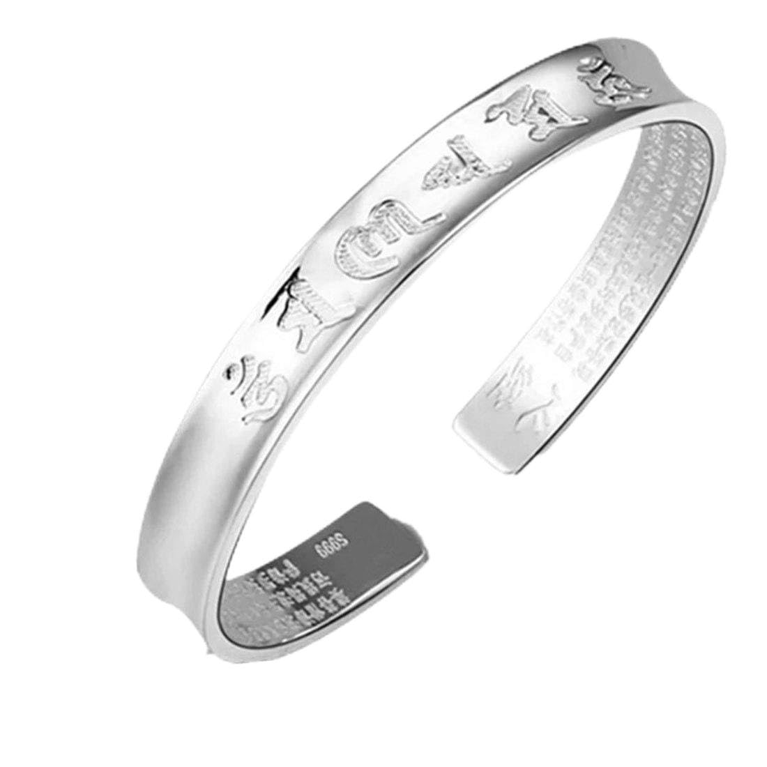 Brama Amulet Bracelet Bangle for Men and Free Size Heart Width Adjustable Sold Individually Women, Bangle, Silver, Engraved, Mantra, Sutra, 8mm, Size,
Brama Amulet Bracelet Bangle for Men and Free Size Heart Width Adjustable Sold Individually Women, Bangle, Silver, Engraved, Mantra, Sutra, 8mm, Size,