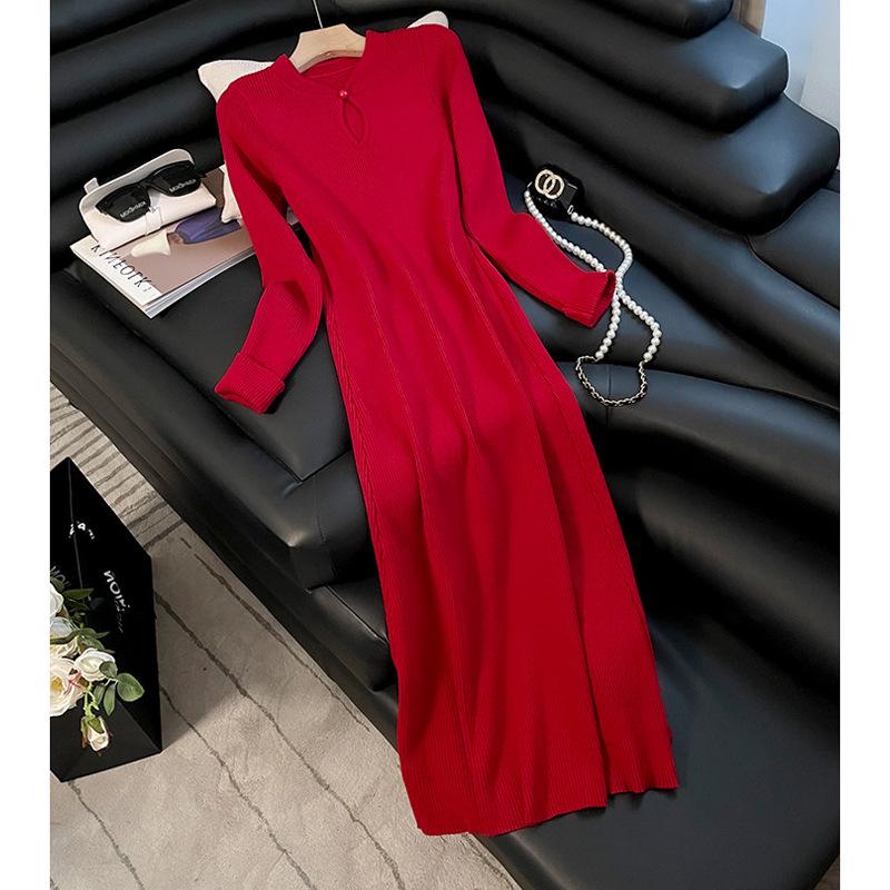 Korean 2025 Zodiac Year New Year Engagement Cheongsam Knit Long Dress Large красный
Korean 2025 Zodiac Year New Year Engagement Cheongsam Knit Long Dress Large красный