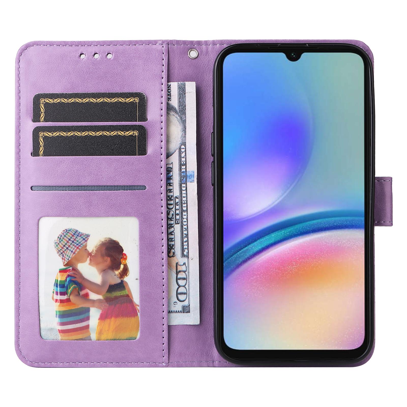 Stand Wallet Phone Case for Samsung Galaxy A05s 4G Anti-Scratch PU Leather Cell Phone Cover Purple
Stand Wallet Phone Case for Samsung Galaxy A05s 4G Anti-Scratch PU Leather Cell Phone Cover Purple