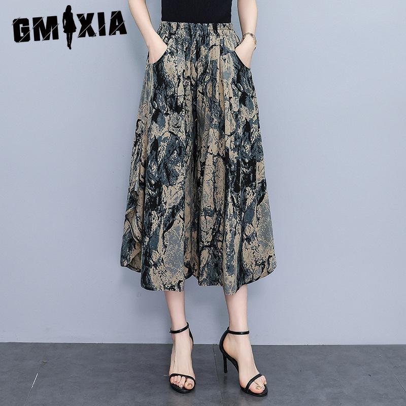 GMXIA 9 Color Summer Plus Size Wide Leg Pants Women Loose Bohemian Summer High Waist Trousers Female Pants XL-4XL XXXXL
GMXIA 9 Color Summer Plus Size Wide Leg Pants Women Loose Bohemian Summer High Waist Trousers Female Pants XL-4XL XXXXL