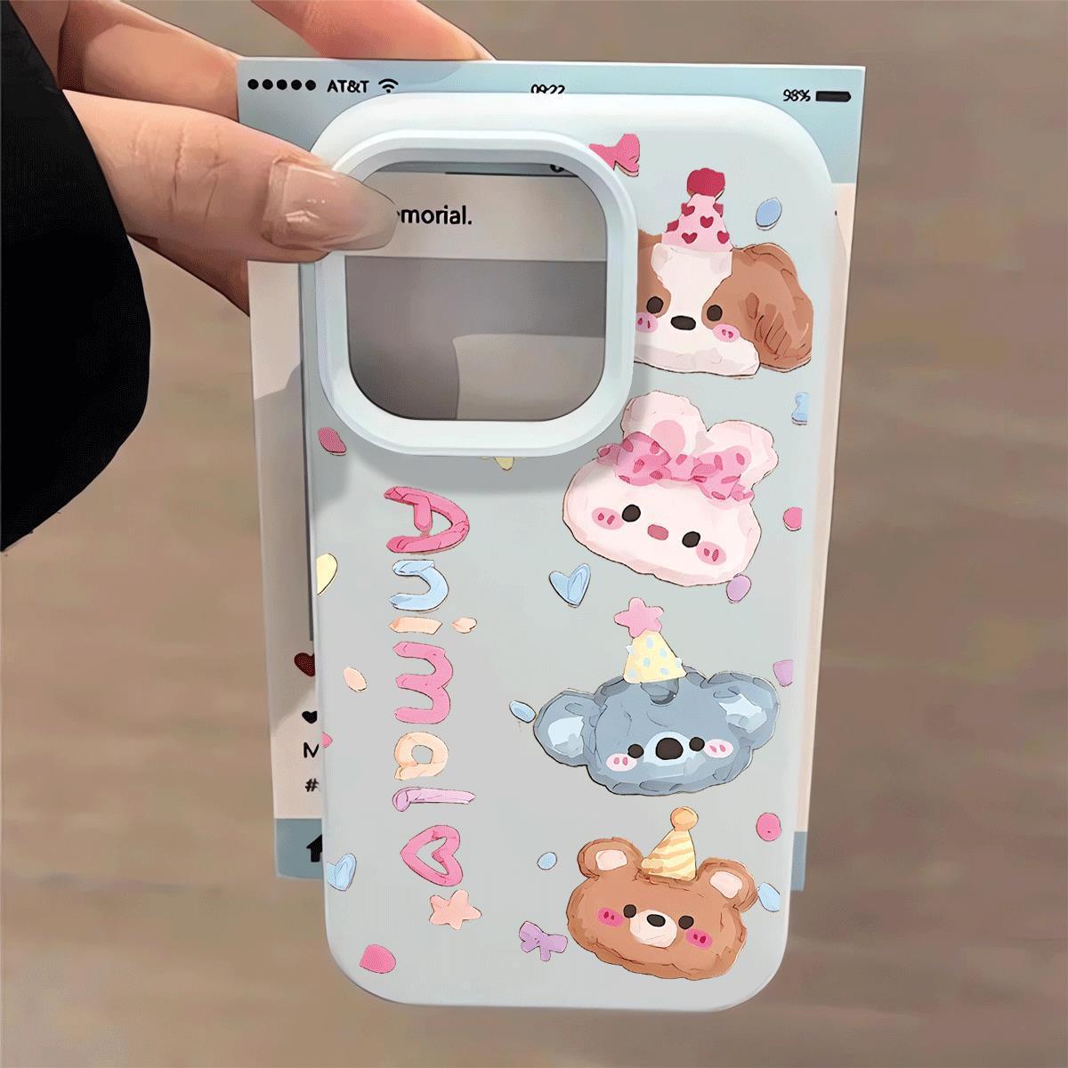 Cartoon Animal Head Case for iPhone 17 Pro Max, 16, 15 Pro, 14 Plus, 13 - Cute Design Glutinous Rice Shell 13 Pro Max
Cartoon Animal Head Case for iPhone 17 Pro Max, 16, 15 Pro, 14 Plus, 13 - Cute Design Glutinous Rice Shell 13 Pro Max