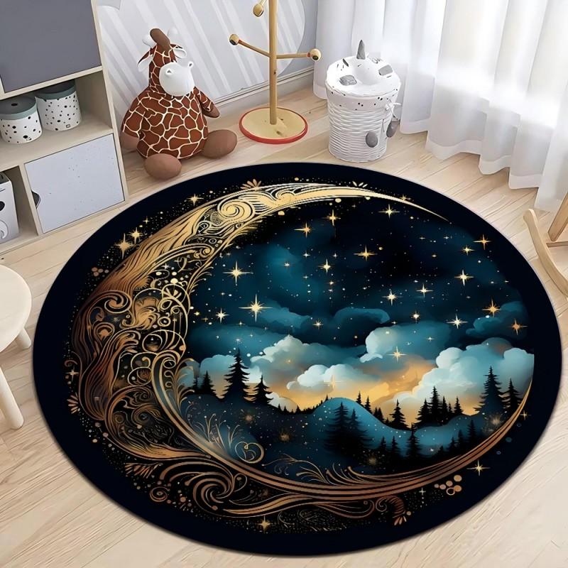 Astrology Moon Stars Print Round Area Rugs Home Carpet Non Slip Washable Rug Kitchen Living Room Bedroom Dining Room Floor Mat 60cm
Astrology Moon Stars Print Round Area Rugs Home Carpet Non Slip Washable Rug Kitchen Living Room Bedroom Dining Room Floor Mat 60cm