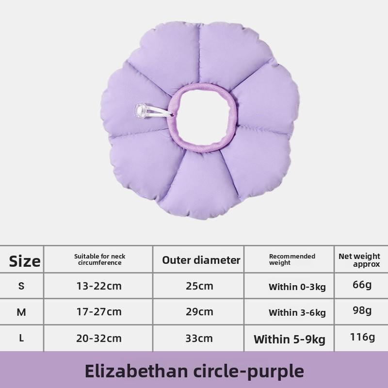 Flower Eliza White Circle Pet Scarf, Soft, Anti-biting and Anti-licking Head Collar for Dogs and Cats After Sterilization S фиолетовый
Flower Eliza White Circle Pet Scarf, Soft, Anti-biting and Anti-licking Head Collar for Dogs and Cats After Sterilization S фиолетовый