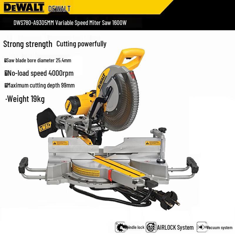 Dewalt 305mm Industrial Multi-Function Miter Saw CN plug (adapter included)
Dewalt 305mm Industrial Multi-Function Miter Saw CN plug (adapter included)